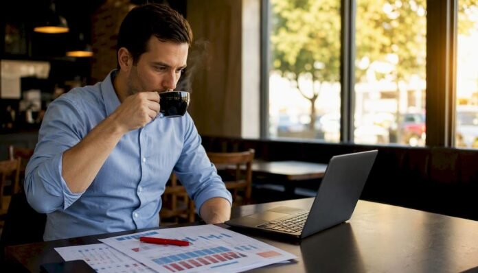 Data analyst reviewing tennis betting spreadsheet