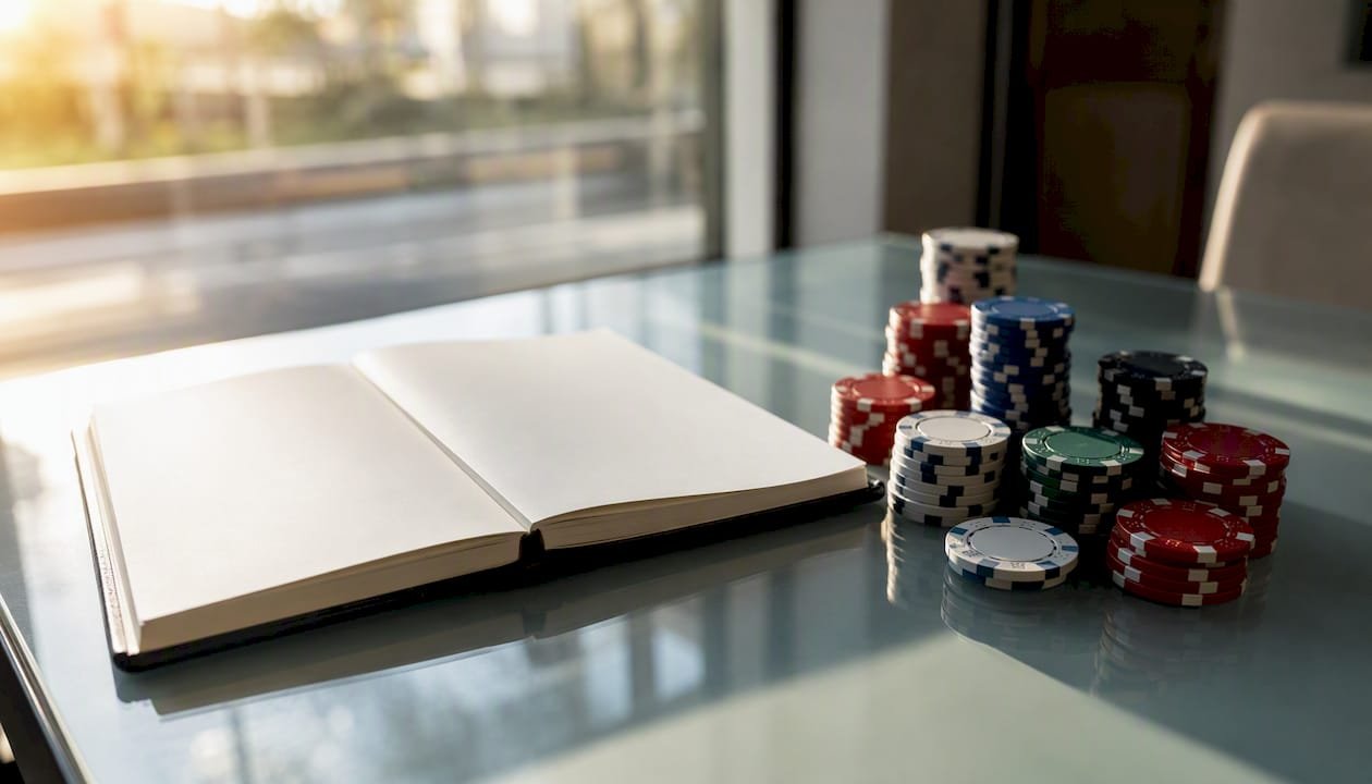 Betting logbook and chips for strategy