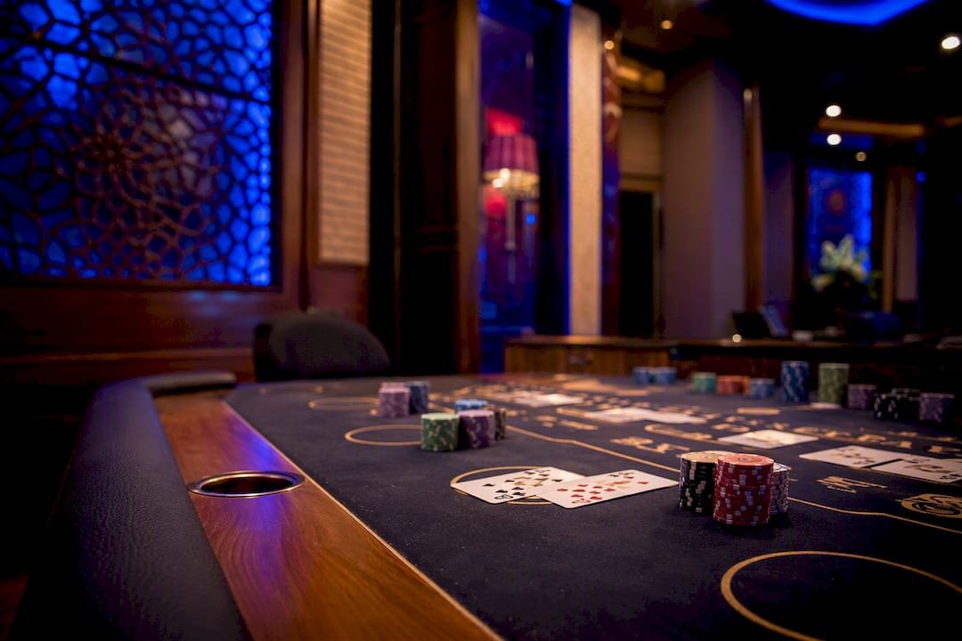 Licensed casino table interior in Goa