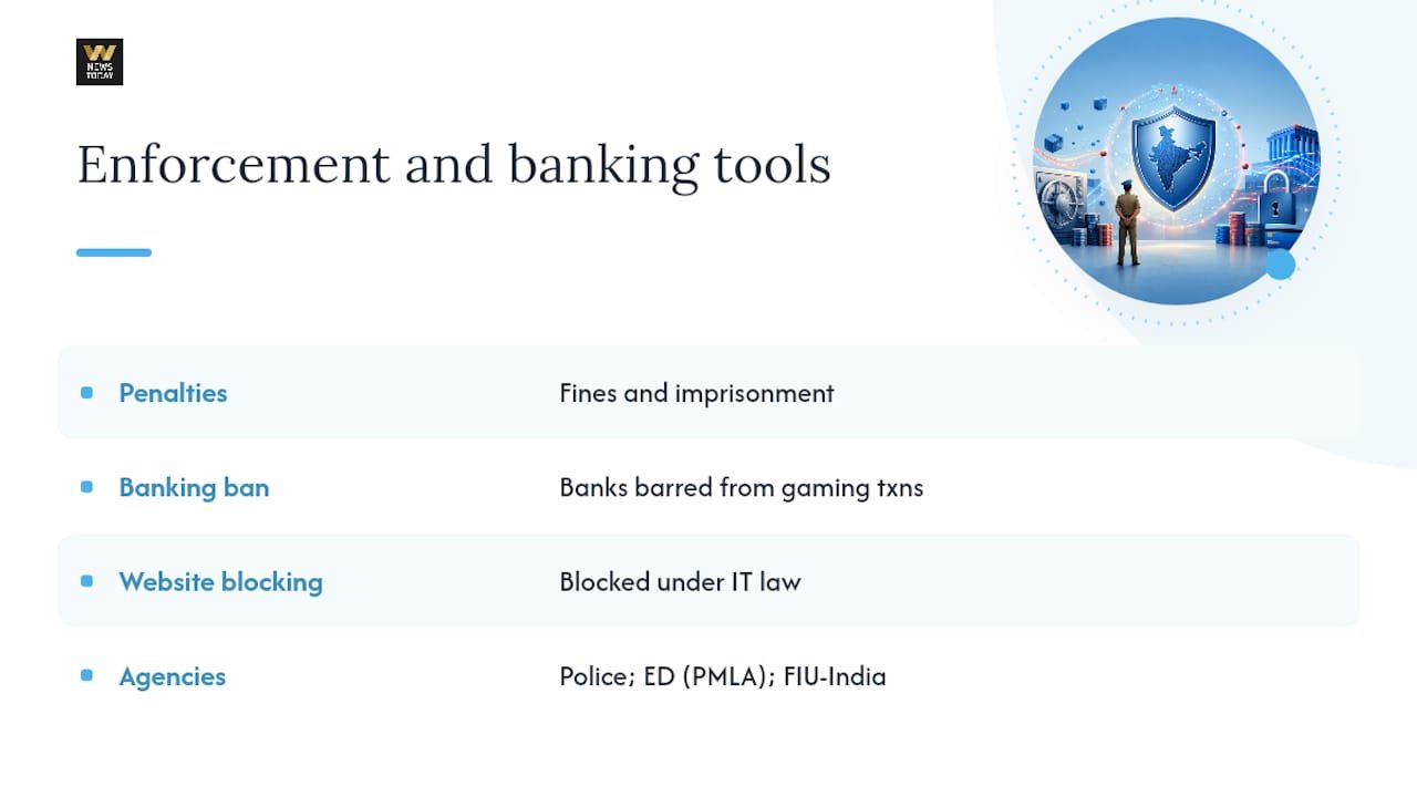 Online gambling enforcement pathways and agencies
