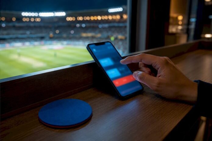Bettor reviewing a live cash-out offer