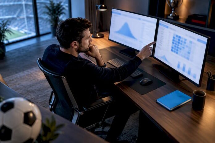 Analyst studying football score probabilities