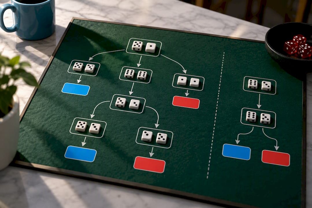 Illustration of the craps point cycle