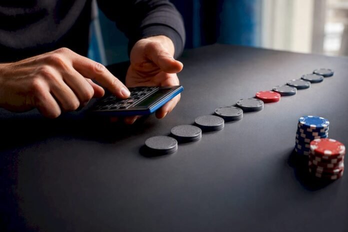 Bettor calculating a bankroll stake
